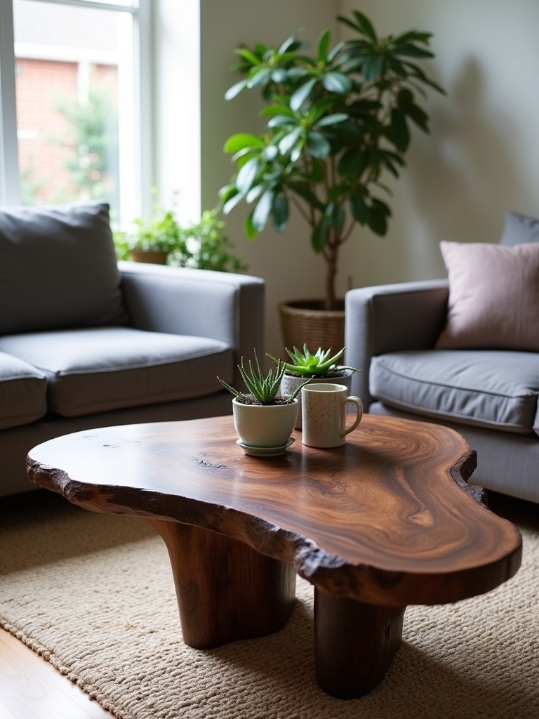 stylish space saving wood table