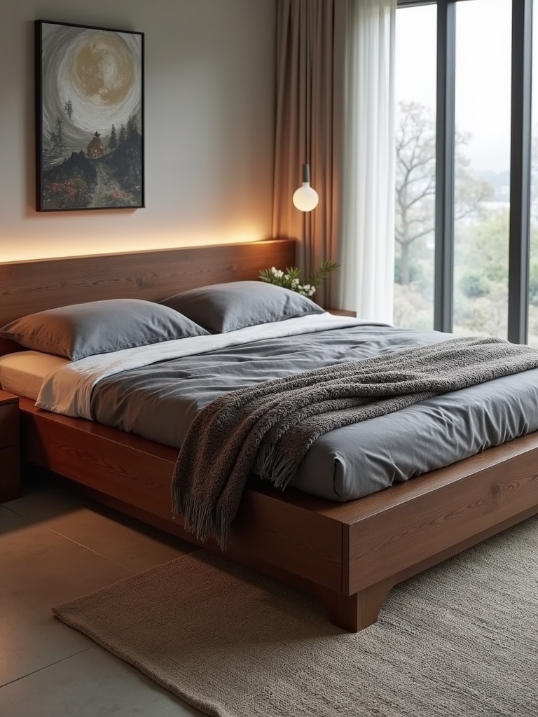 stylish storage platform bed