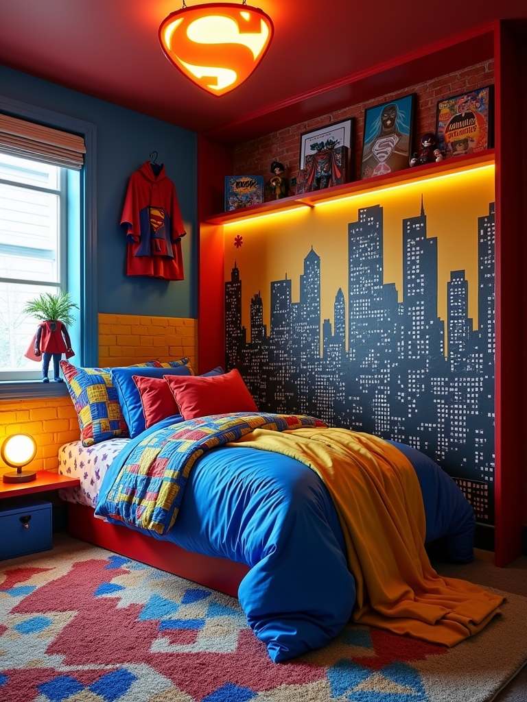 superhero themed bedroom transformation