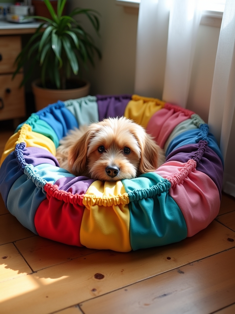 t shirt dog bed project