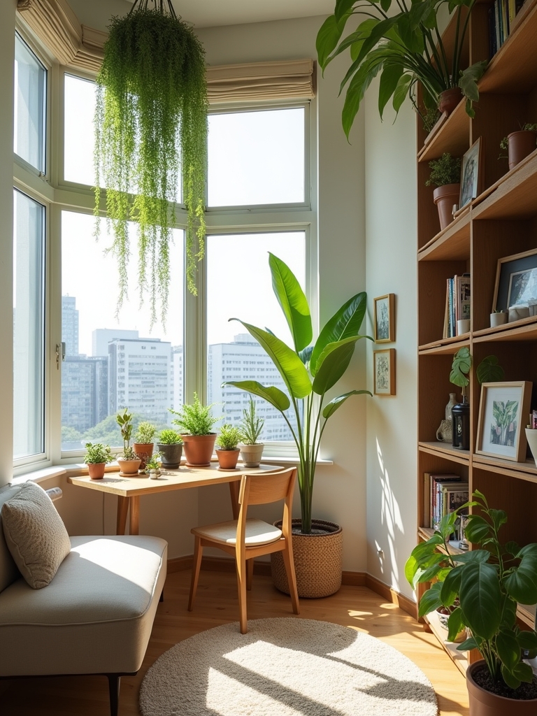 thriving indoor plant sanctuary