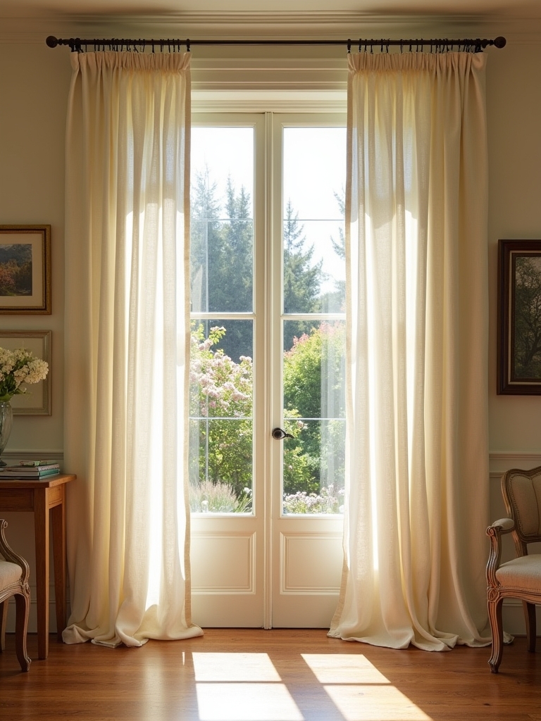 timeless linen elegance enhances decor