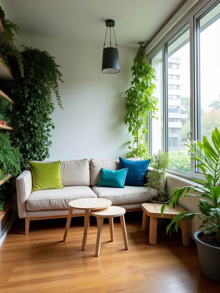 transform space with plants