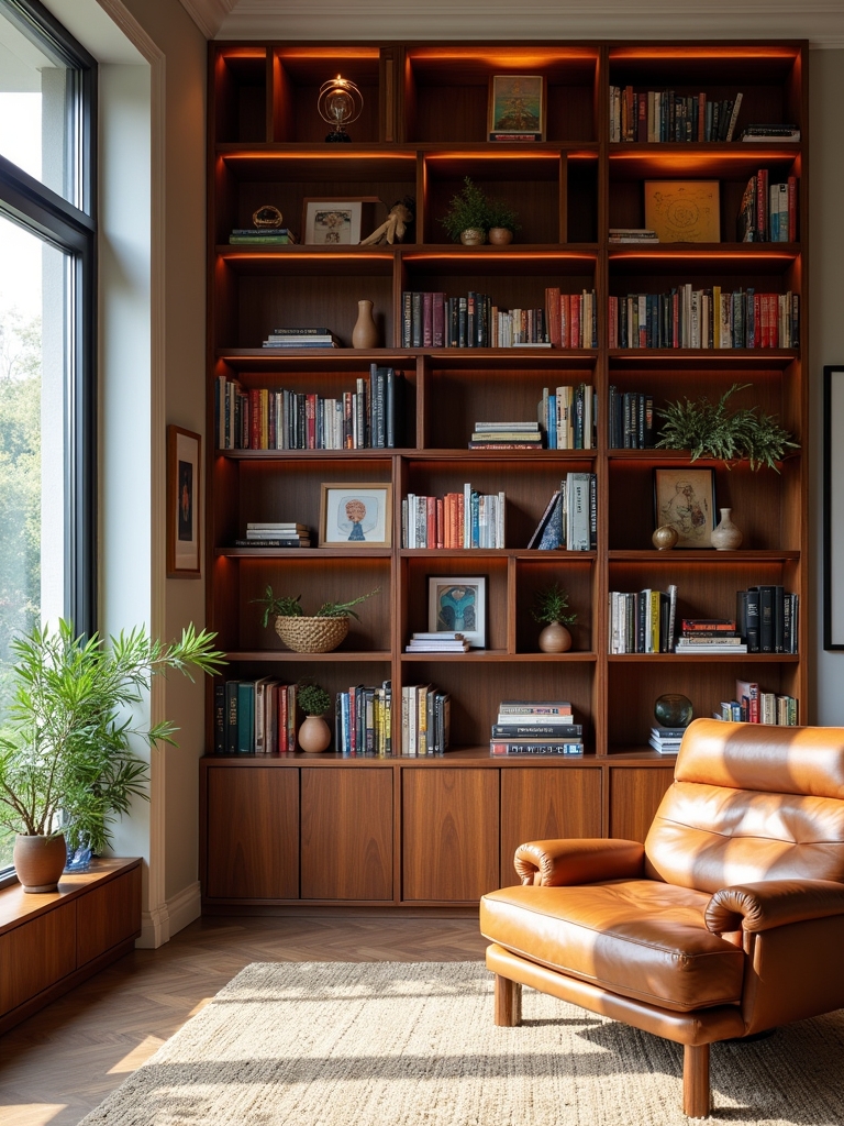 unique asymmetrical bookcase storage