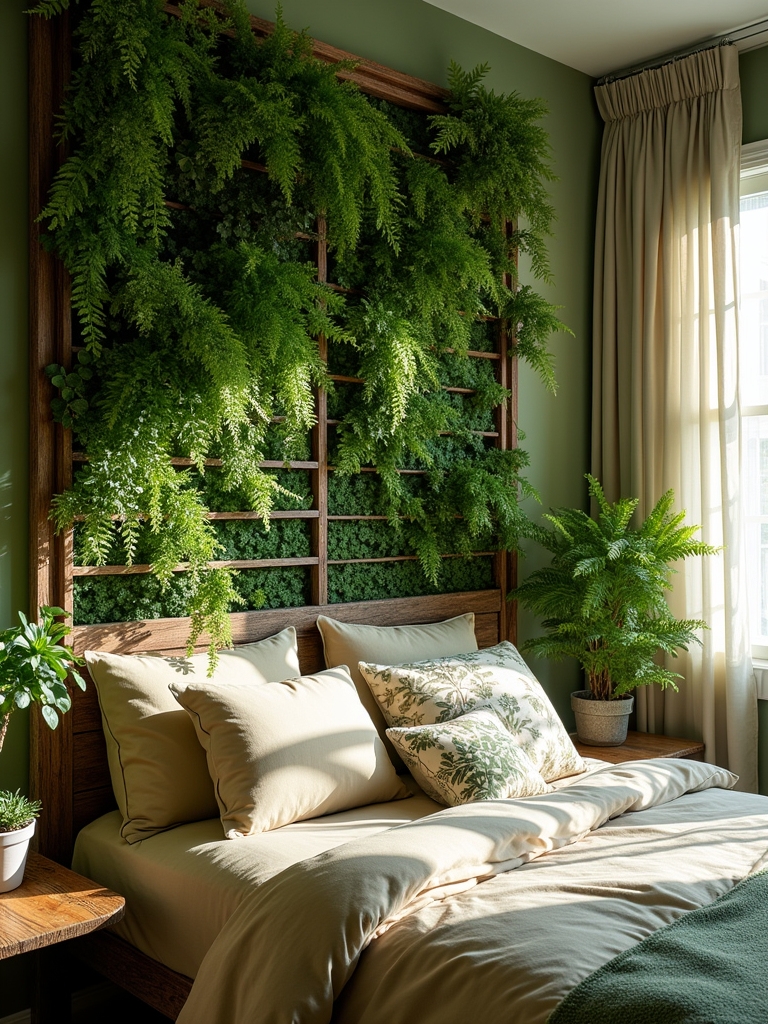 vertical garden bedroom oasis