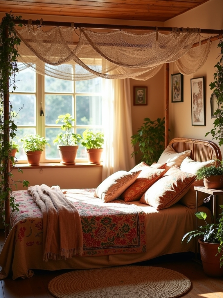vibrant bohemian bedroom decor