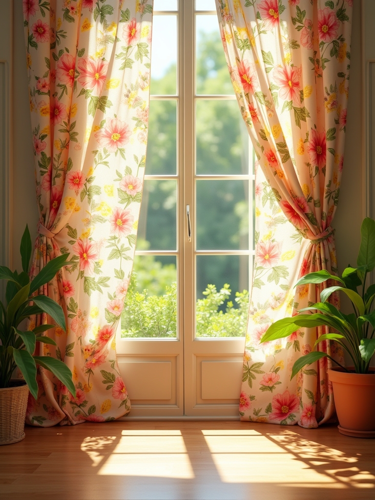 vibrant nature inspired window treatments