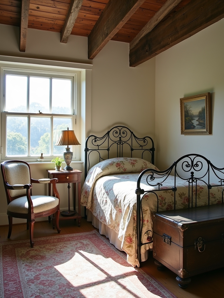 vintage furniture adds charm