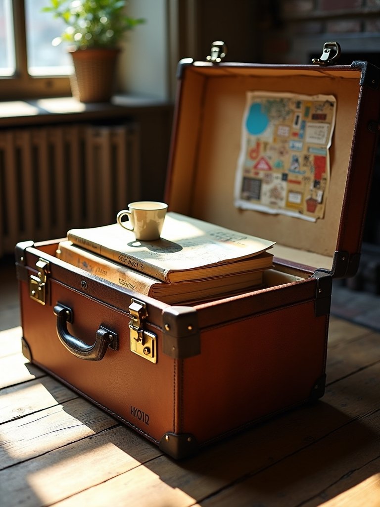 vintage suitcase coffee table