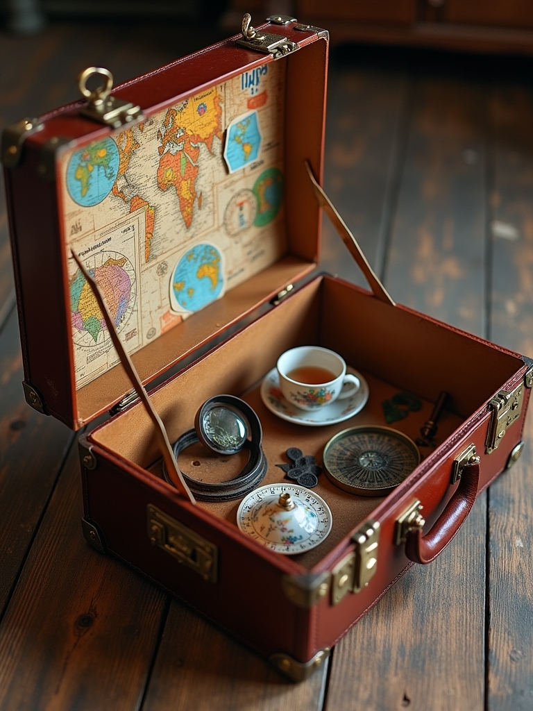 vintage suitcase coffee table