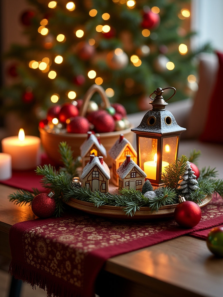 whimsical christmas village charm