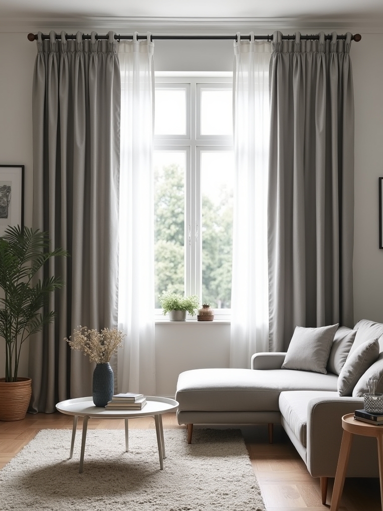 easy install grey grommet curtains