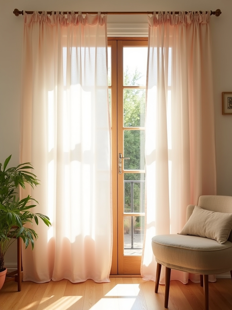 elegant no sew sheer panels