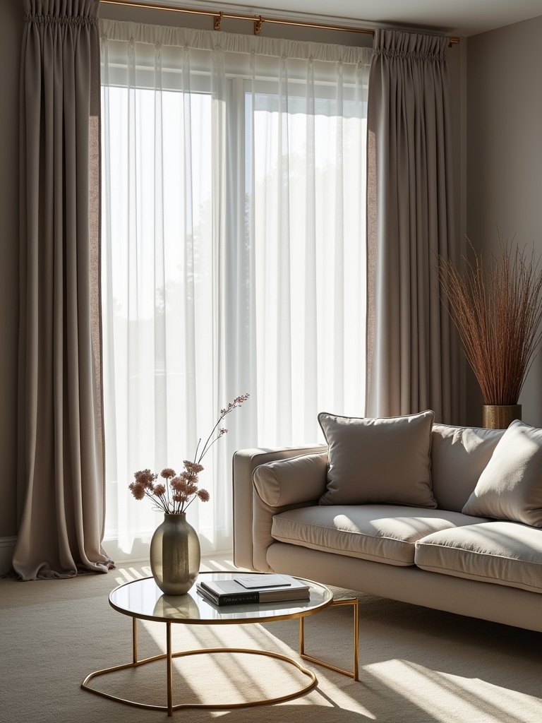 glamorous metallic grey curtains