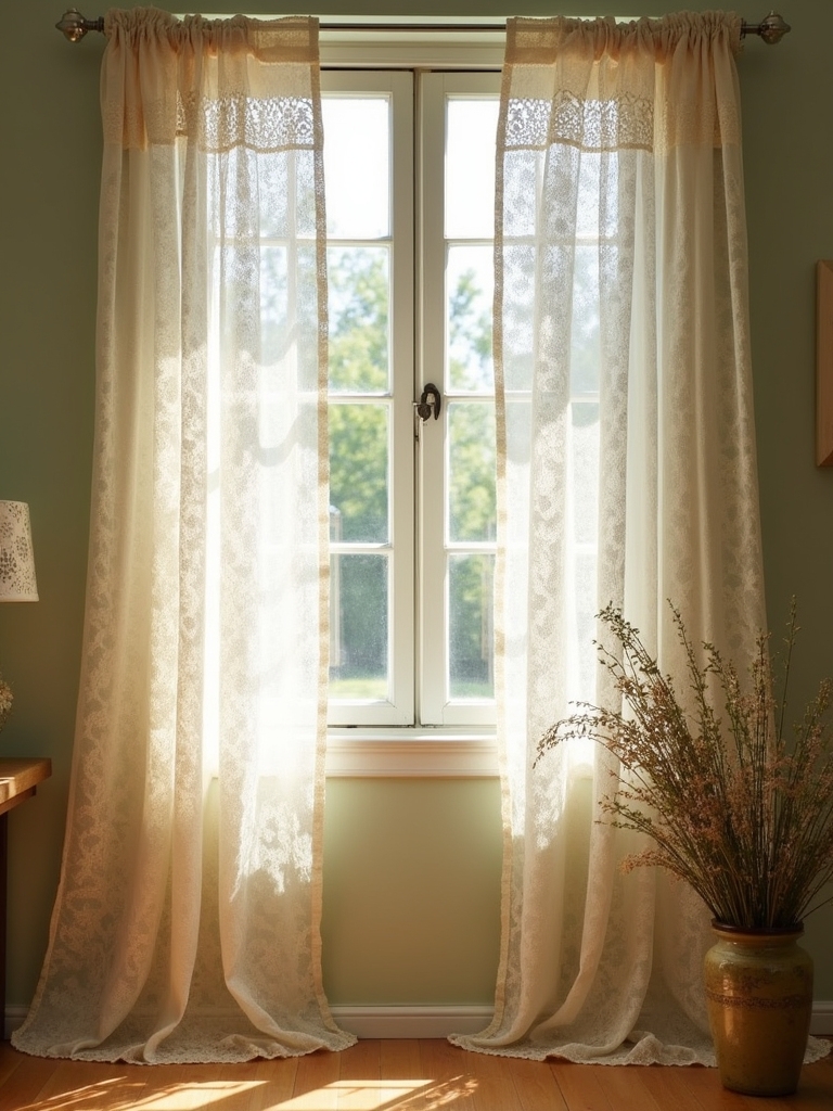 lace curtains for elegance