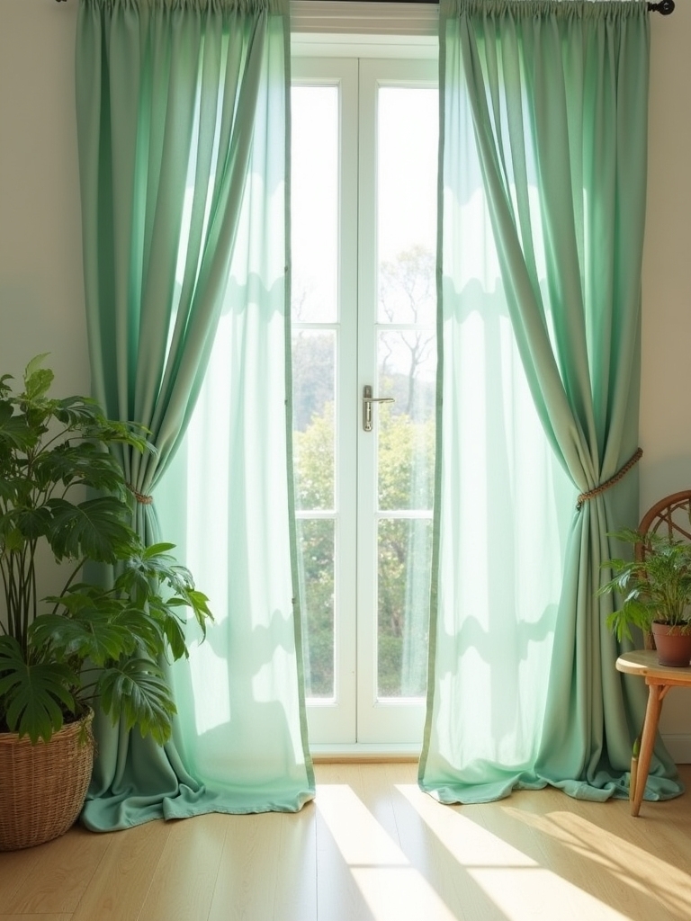 seafoam green curtain benefits