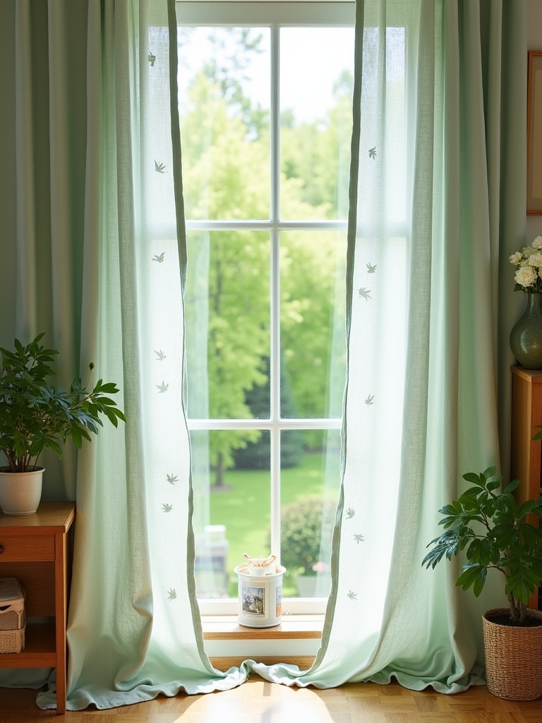 serene soft sage drapes