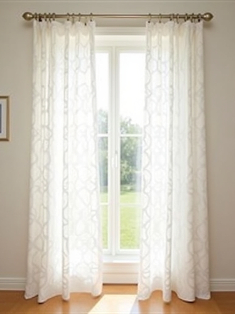 stylish geometric print curtains