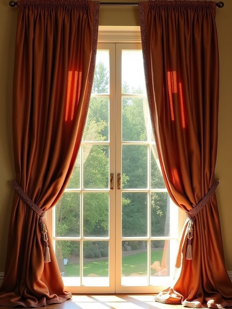 textured weaves enhance curtains