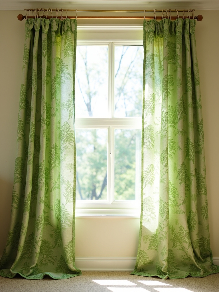 vibrant nature inspired drapes