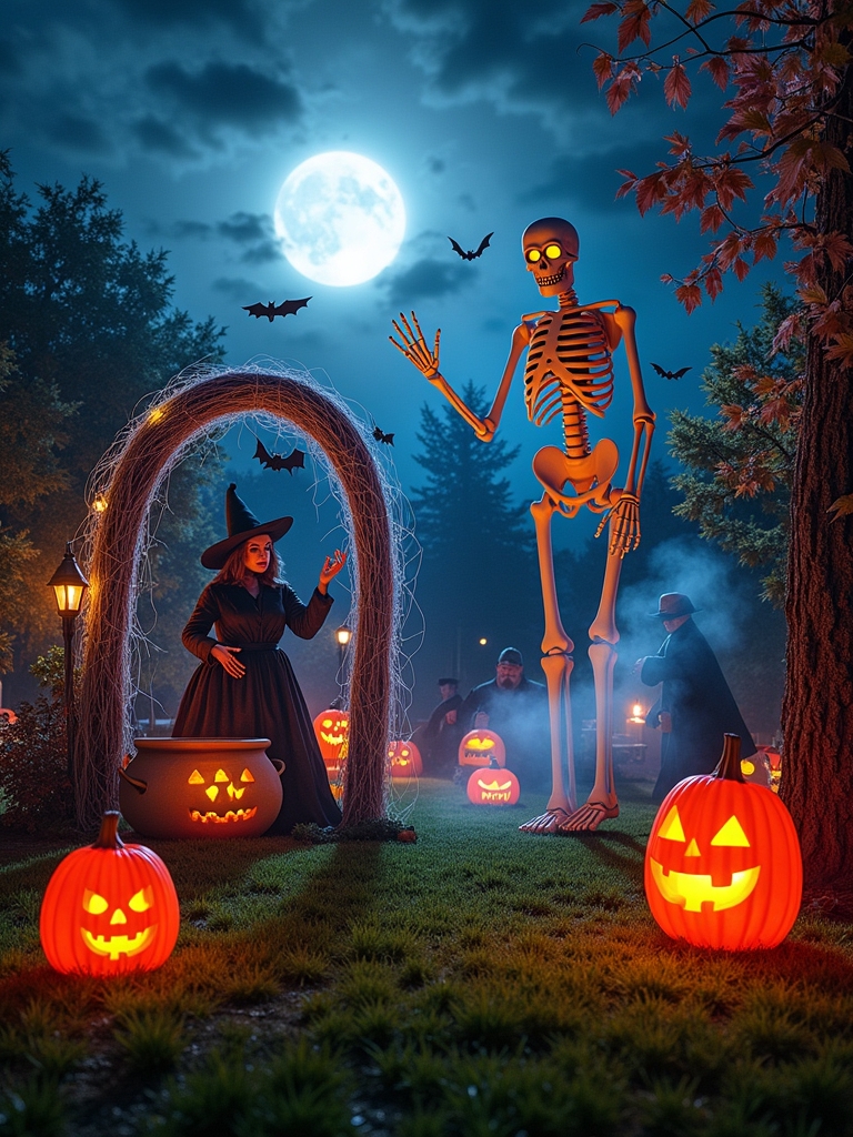 animated spooky yard decor
