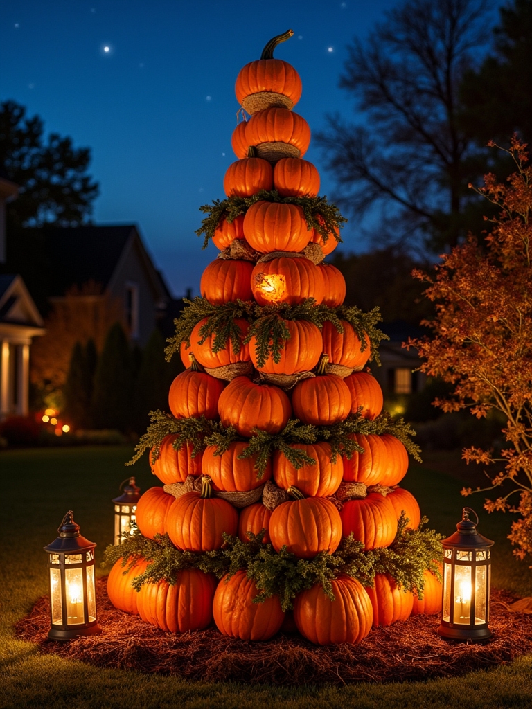 creative pumpkin topiary ideas