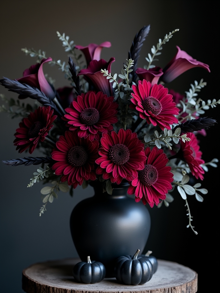 dark floral centerpiece inspiration