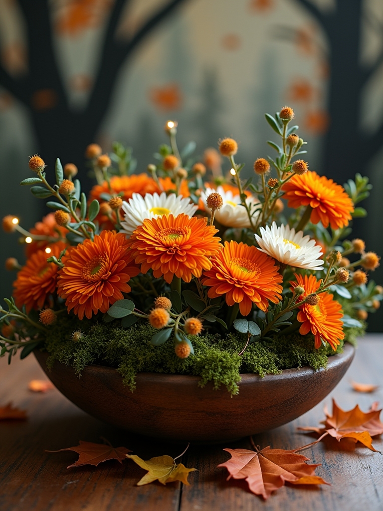 enchanted forest floral display