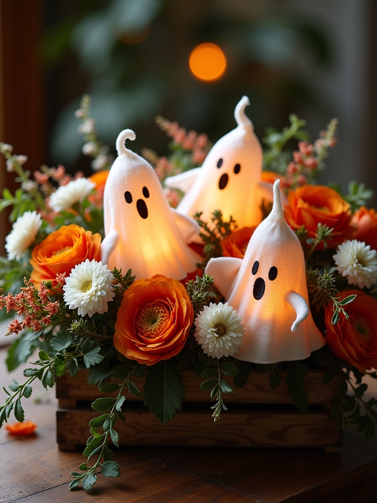 enchanting ghost lantern centerpiece