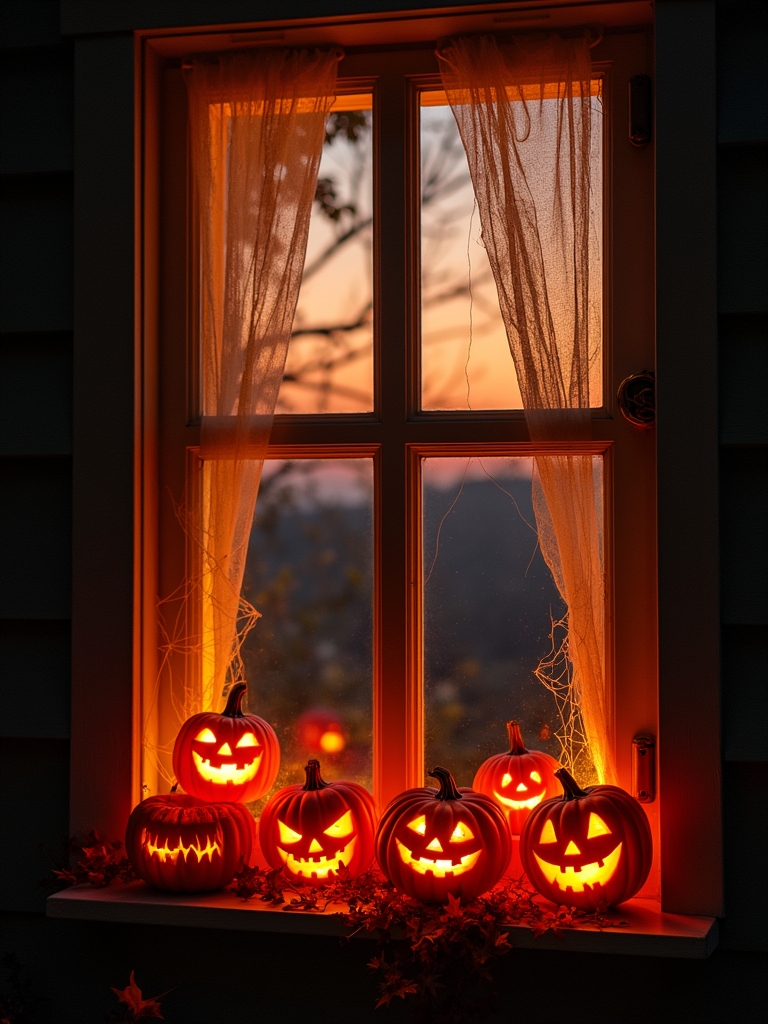 glowing jack o lantern creativity
