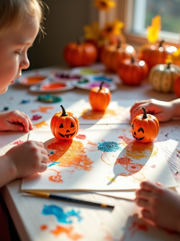 pumpkin stamping creative fun