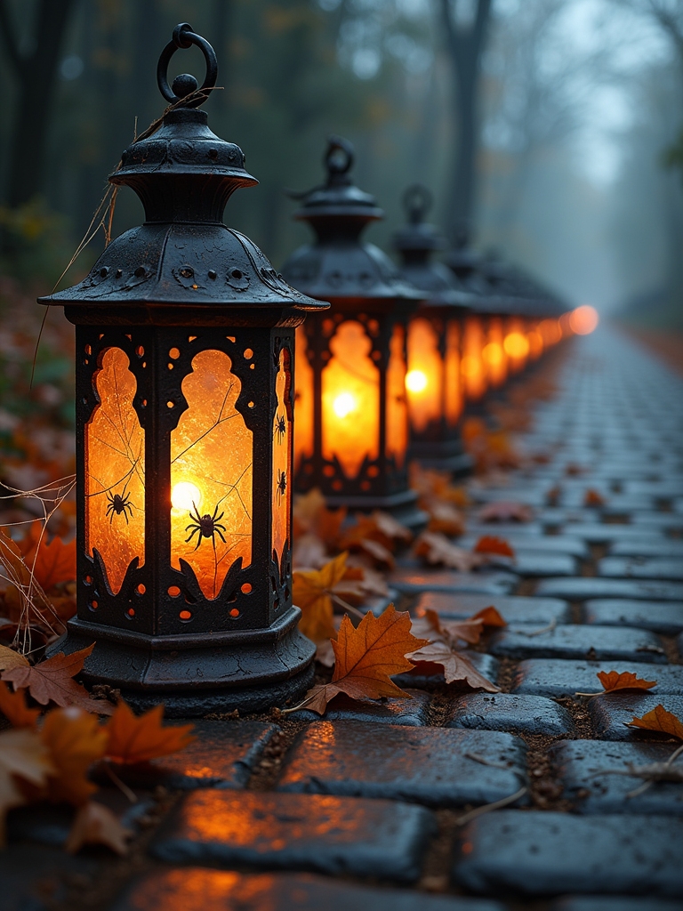 spooky halloween lantern decorations