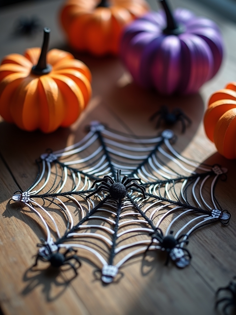 spooky stylish spider web decorations