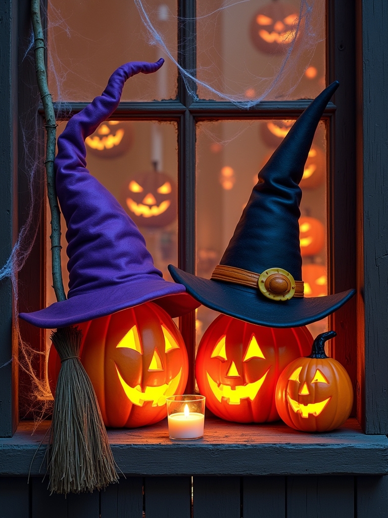 witchy window decorations ideas