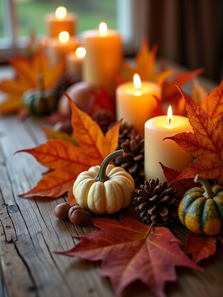 autumn leaf decor elegance