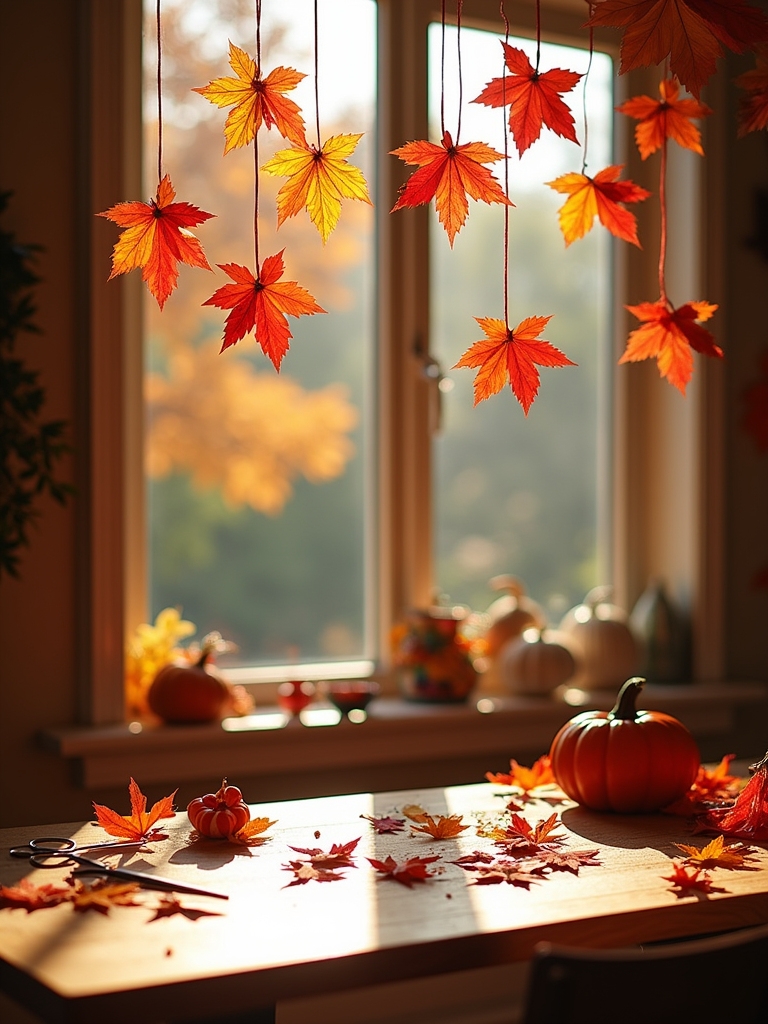 autumn leaf suncatcher guide