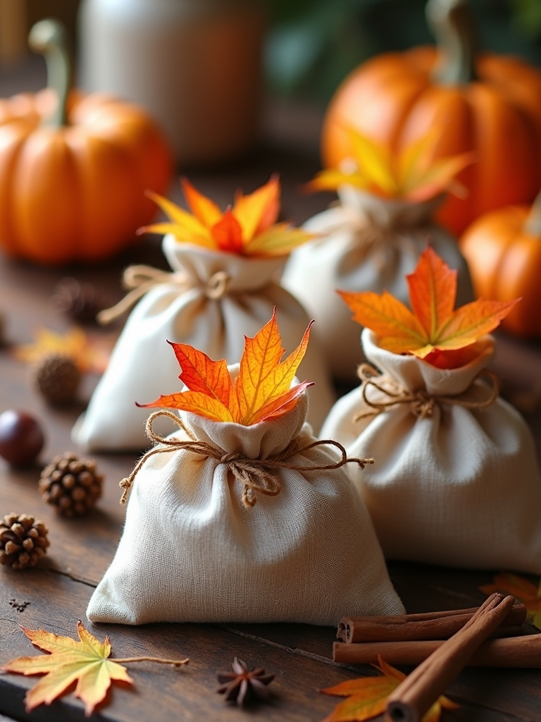 autumn scented sachet diy