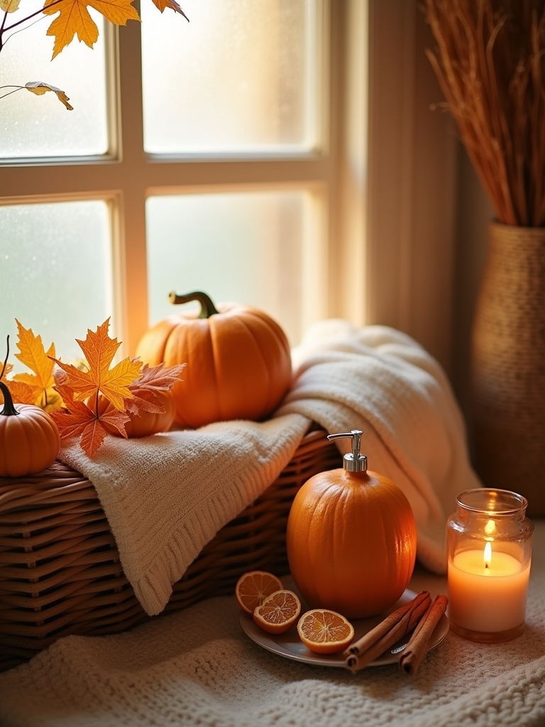 autumn themed bathroom accessories