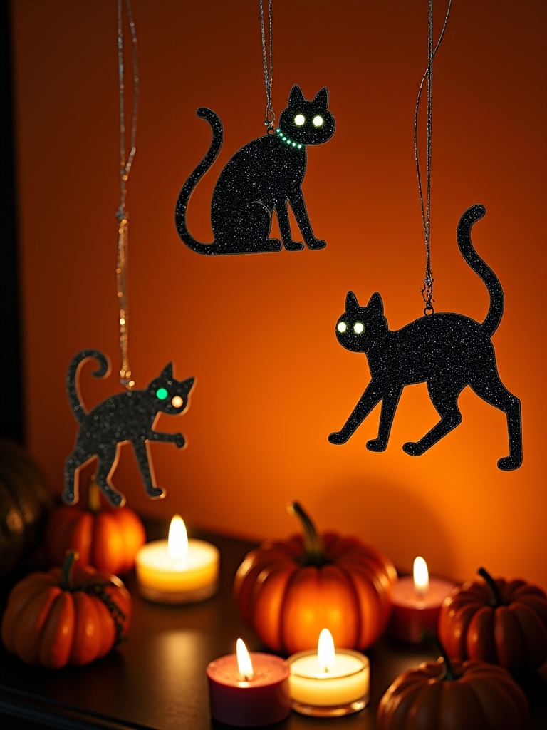 black cat halloween banners
