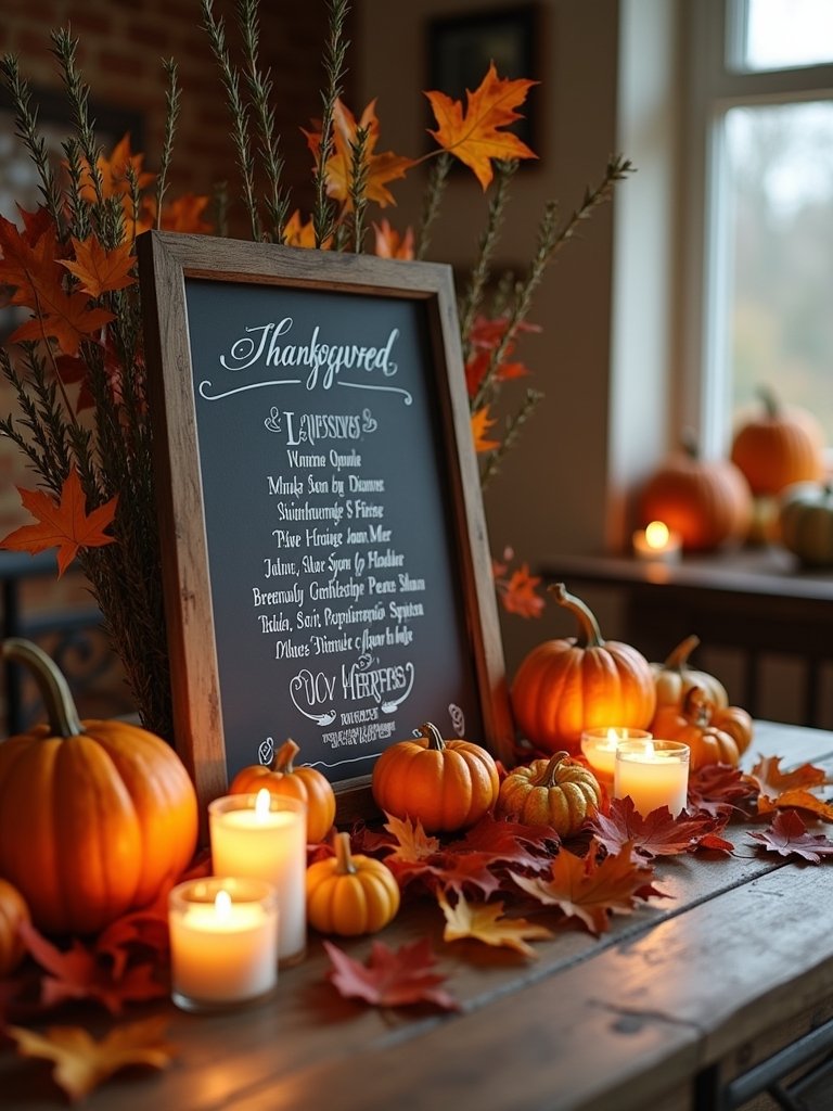 chalkboard menus enhance gatherings