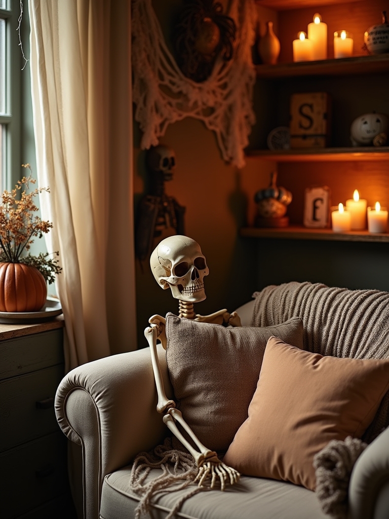charming timeworn skeleton decor