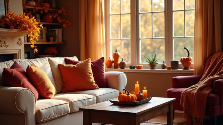 cozy autumn living room decor