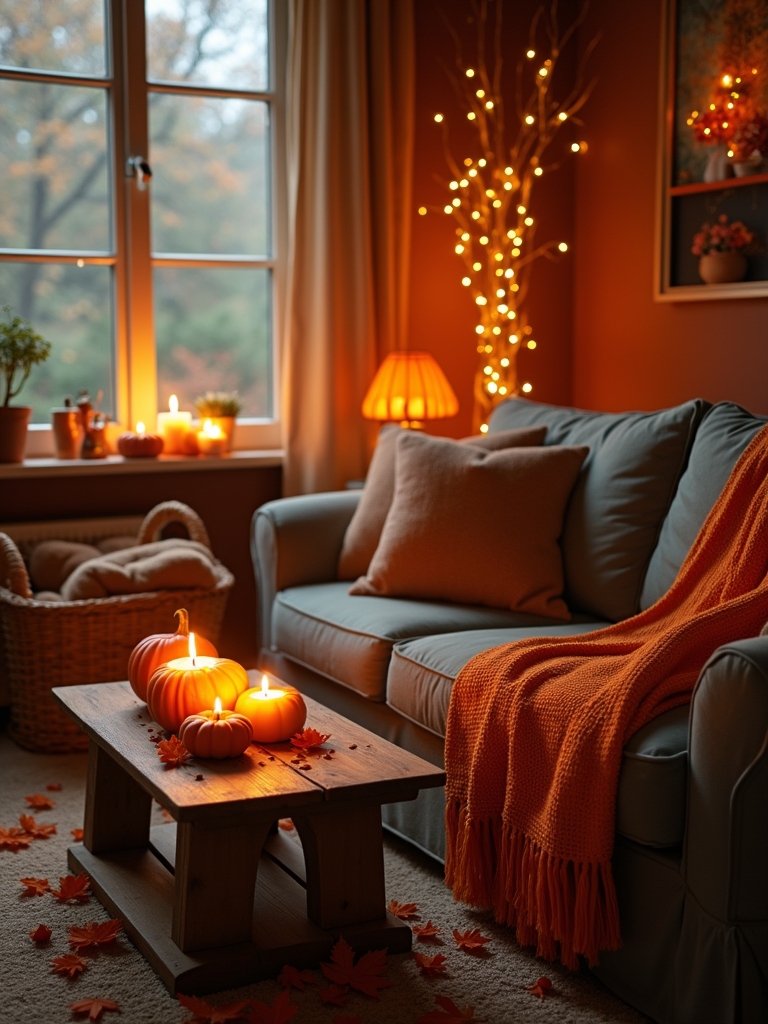 cozy colorful blanket layering