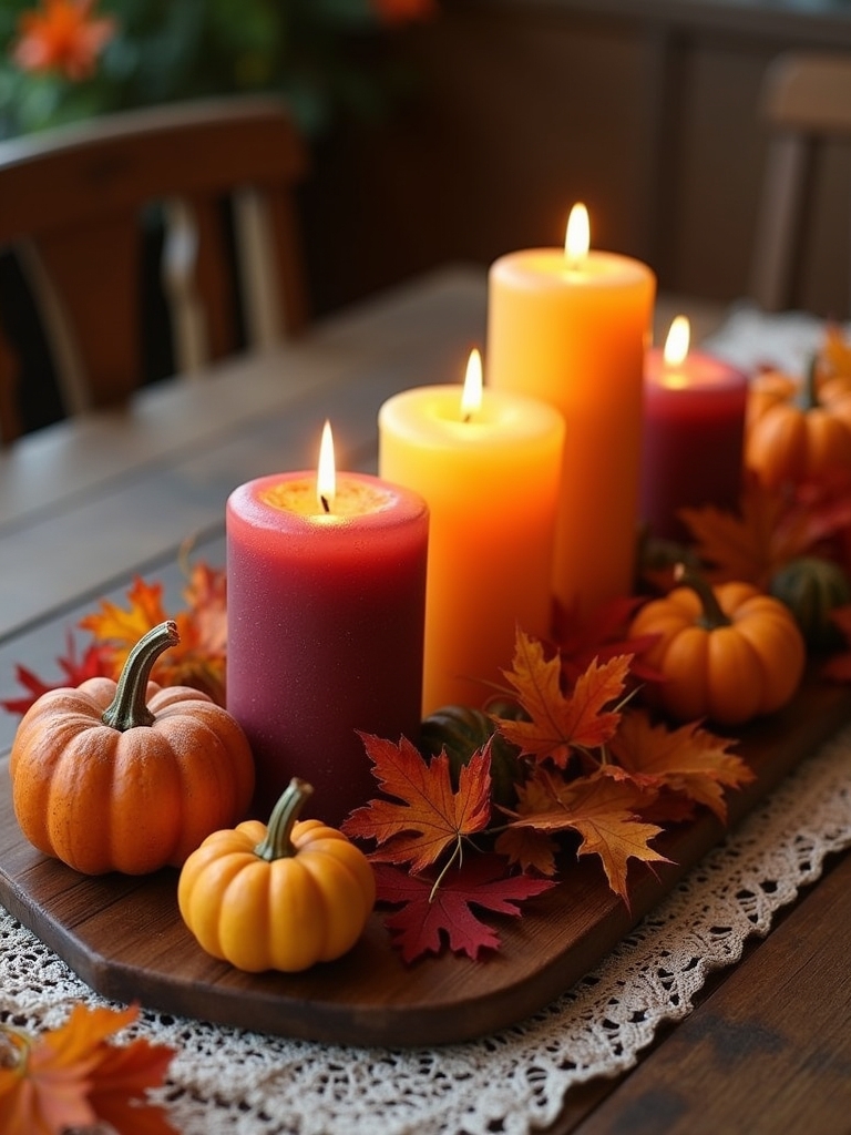 cozy seasonal scented candles