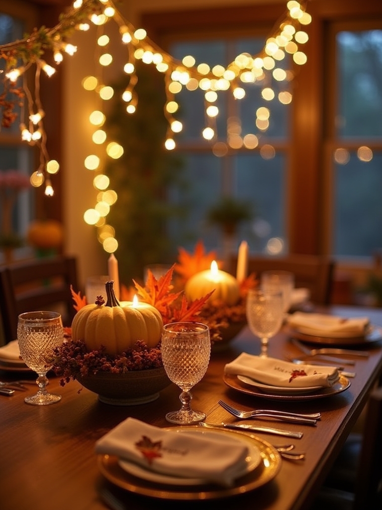 cozy string light ambiance