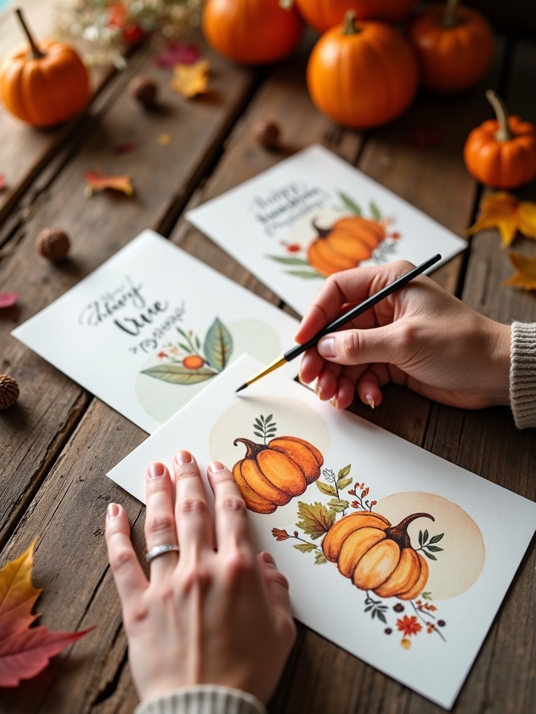 creative handmade thanksgiving cards