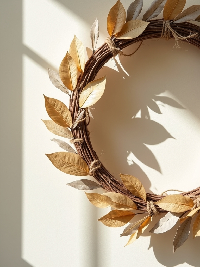 dried leaf wreath designs