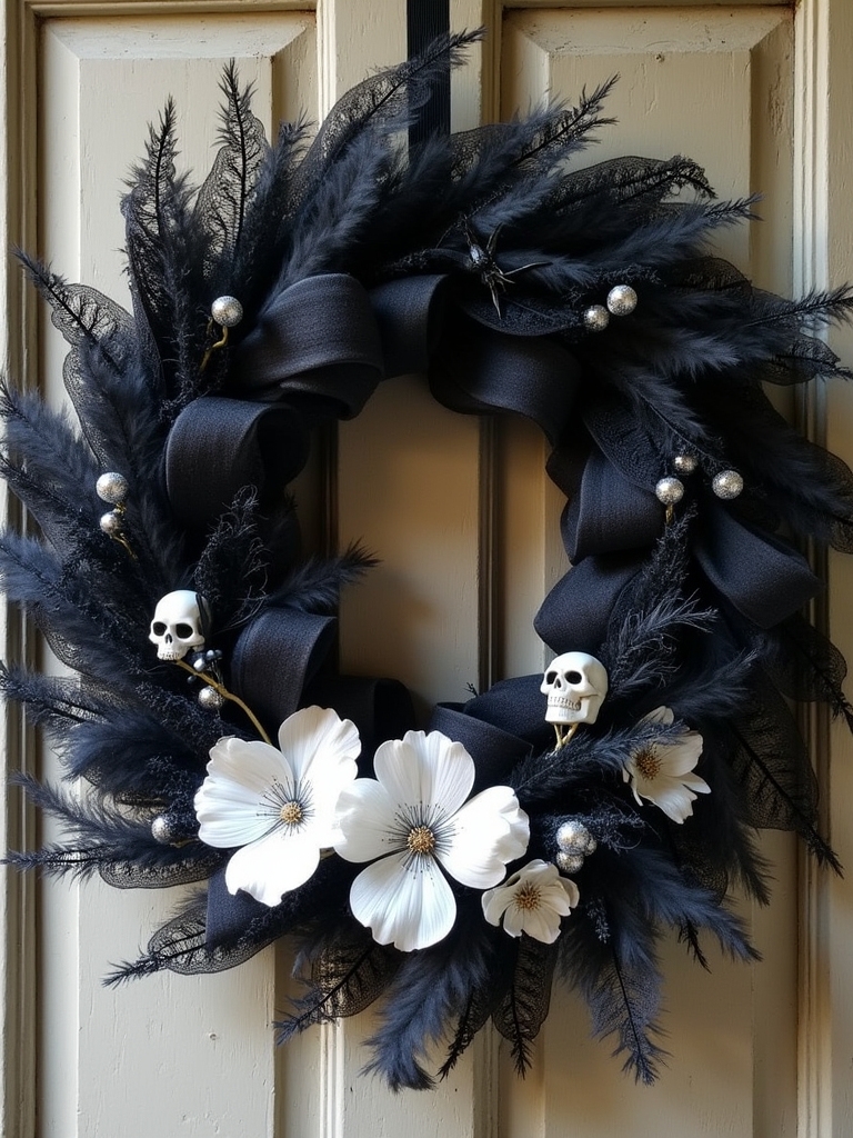 eerie elegant halloween wreaths