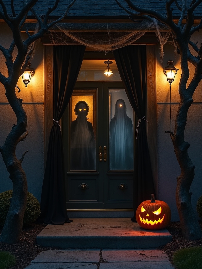 eerie portraits enhance ambiance