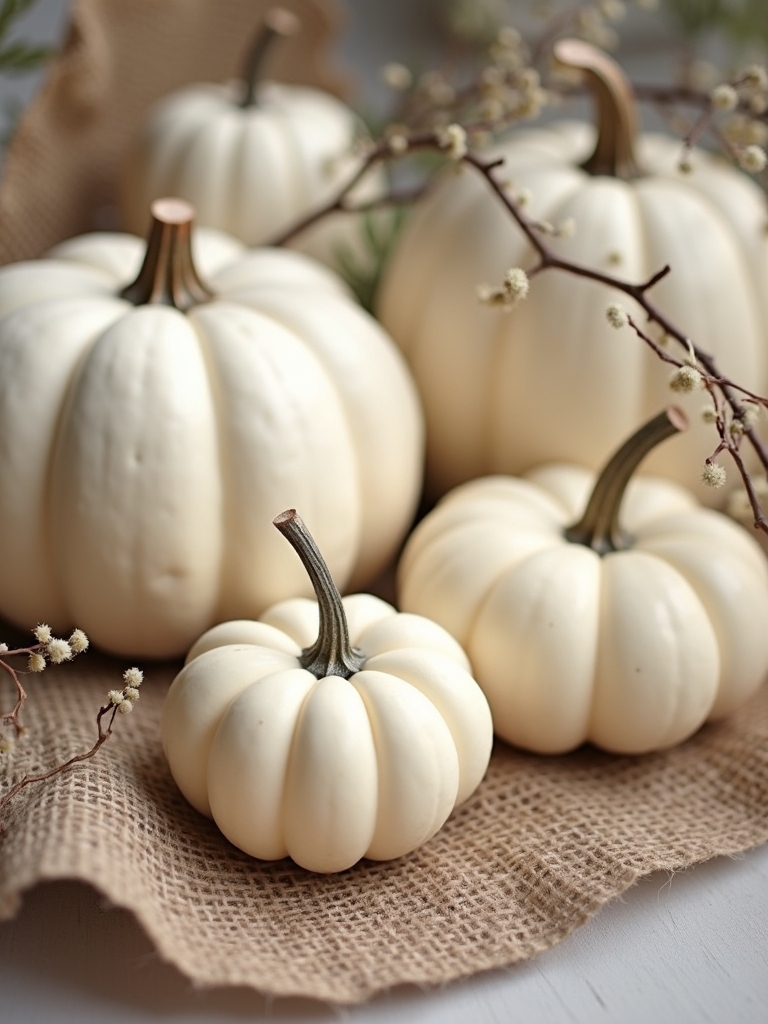 elegant fall pumpkin decor